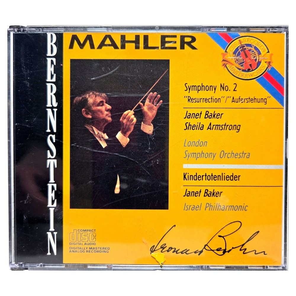 Mahler Symphony No 2 Resurrection CD‎ Leonard Bernstein CBS Masterworks Disc
